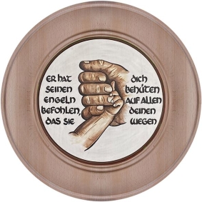 Schützenscheibe, Ehrenscheibe Christlicher Schutzengel Spruch – Kinderhand