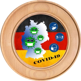 Schützenscheibe, Ehrenscheibe COVID-19 Deutschland