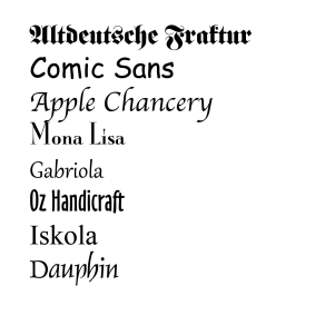 Preview: Schützenscheibe, Ehrenscheibe Schriftart