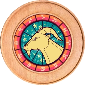 Schützenscheibe, Ehrenscheibe Sternzeichen Steinbock
