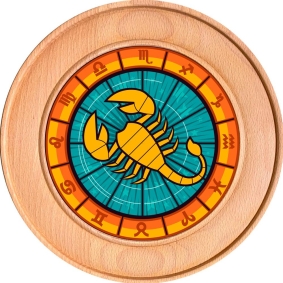 Schützenscheibe, Ehrenscheibe Sternzeichen Skorpion