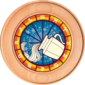Schützenscheibe, Ehrenscheibe Sternzeichen Wassermann