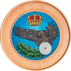 Schützenscheibe, Ehrenscheibe Adler mit Krone