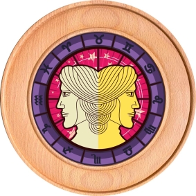 Schützenscheibe, Ehrenscheibe Sternzeichen Zwilling