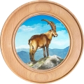 Schützenscheibe - Ehrenscheibe „Steinbock“ – mit Kunstdruckmotiv
